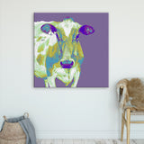 Purple Textured Cow